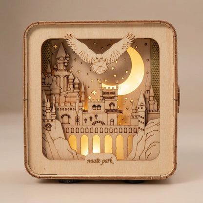 Wooden Castle Puzzle Light - 3D Building Set