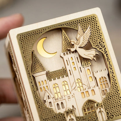 Wooden Castle Puzzle Light - 3D Building Set