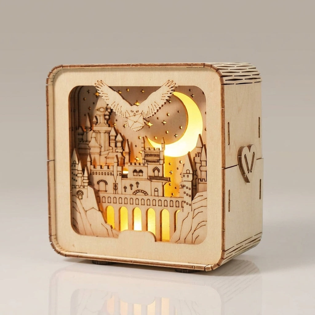 Wooden Castle Puzzle Light - 3D Building Set
