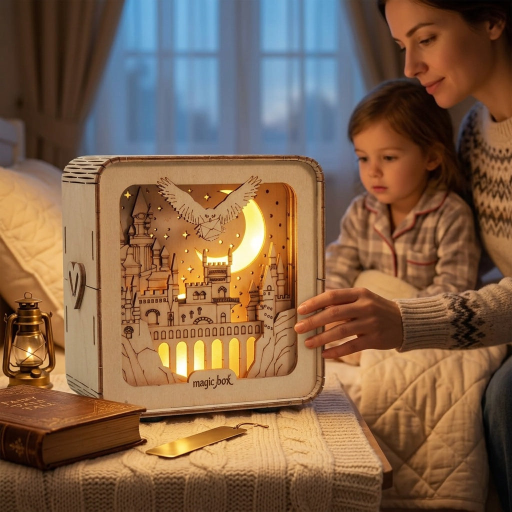Wooden Castle Puzzle Light - 3D Building Set