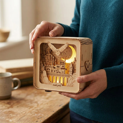 Wooden Castle Puzzle Light - 3D Building Set