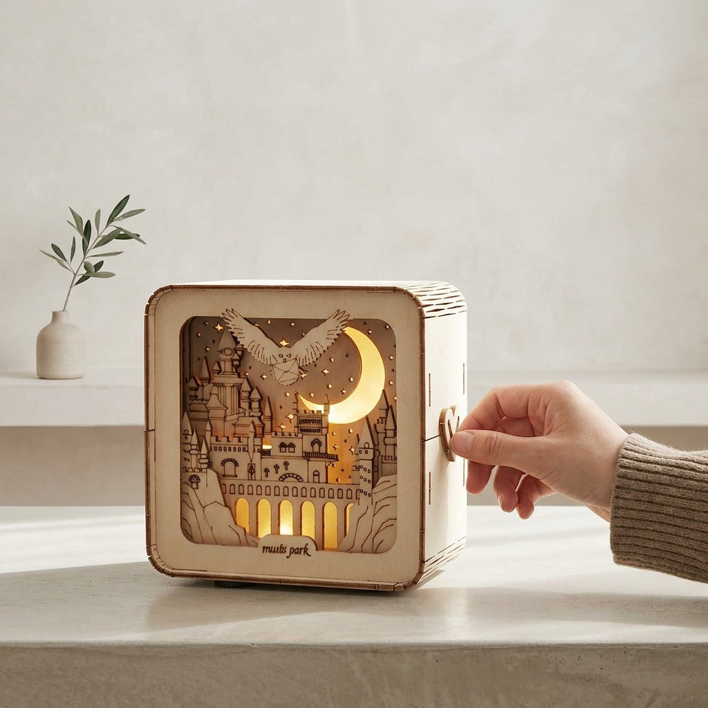Wooden Castle Puzzle Light - 3D Building Set