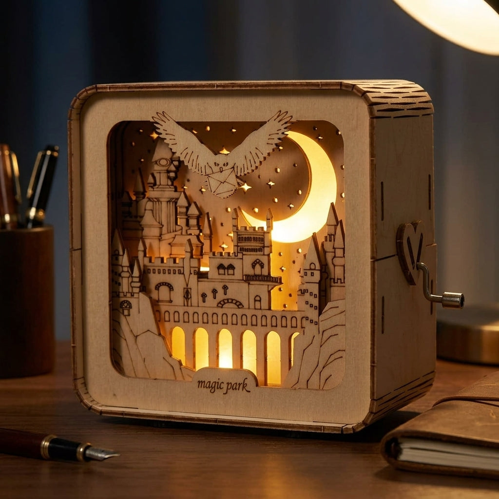 Wooden Castle Puzzle Light - 3D Building Set